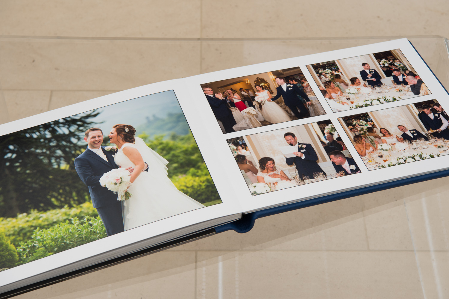Luxury wedding story book pages