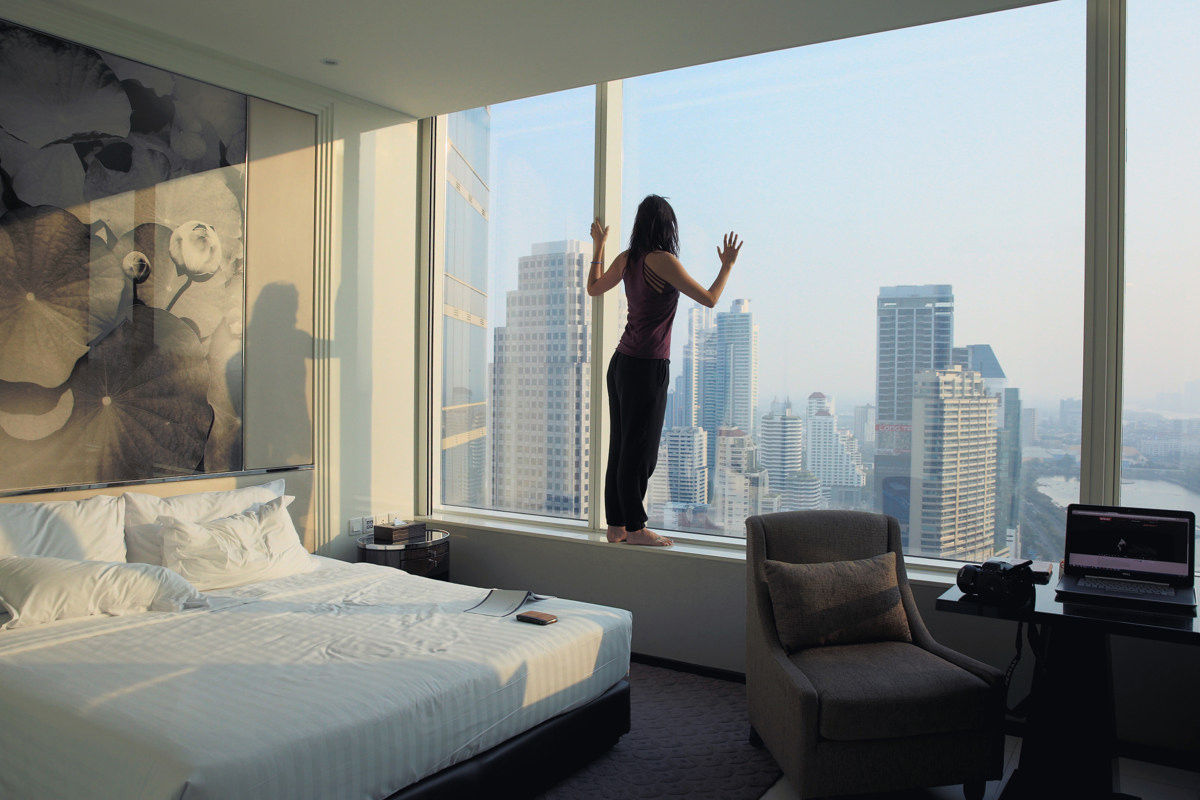 Bangkok hotel, city view