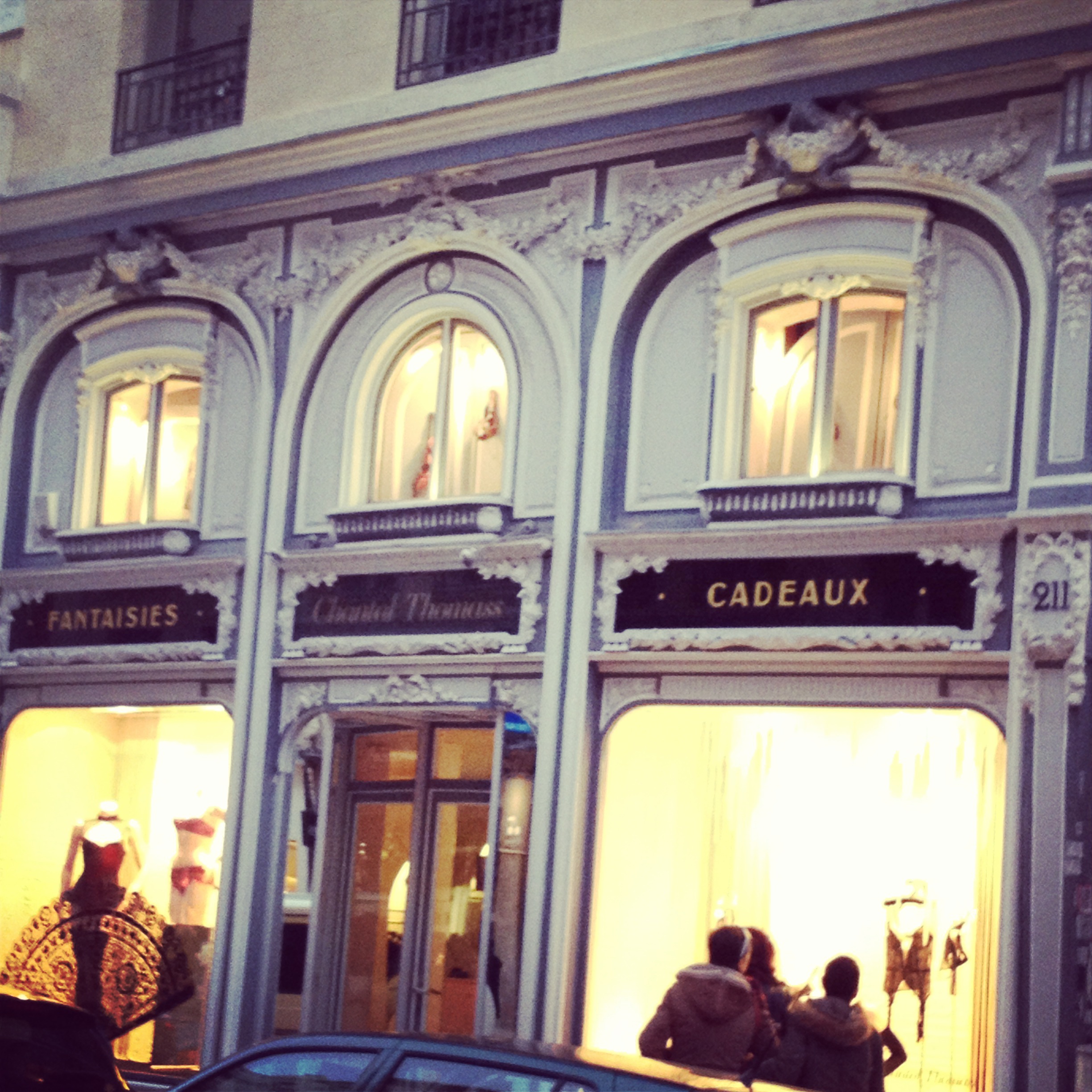  Incredible lingerie store on Rue Saint Honore .... 