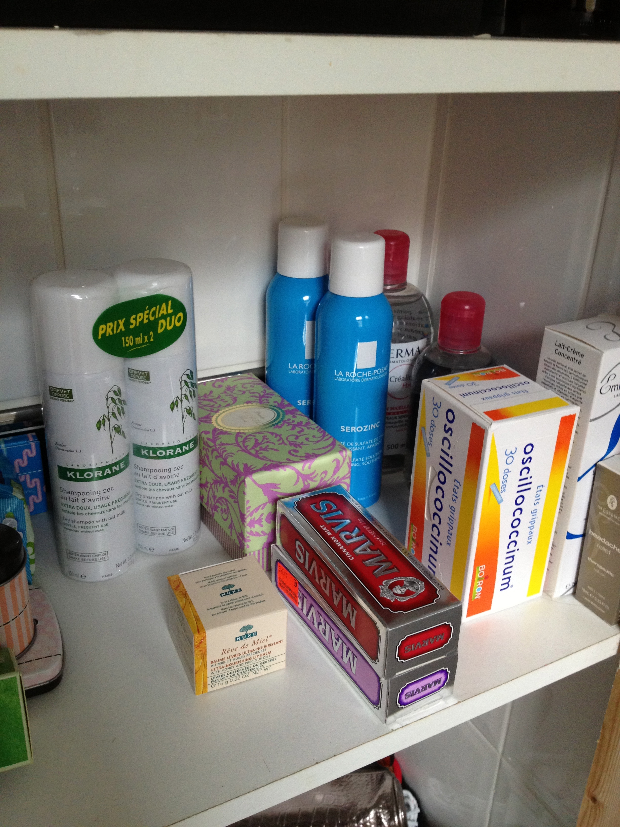  My bathroom cabinet now looks like the shelves of a French pharmacy 