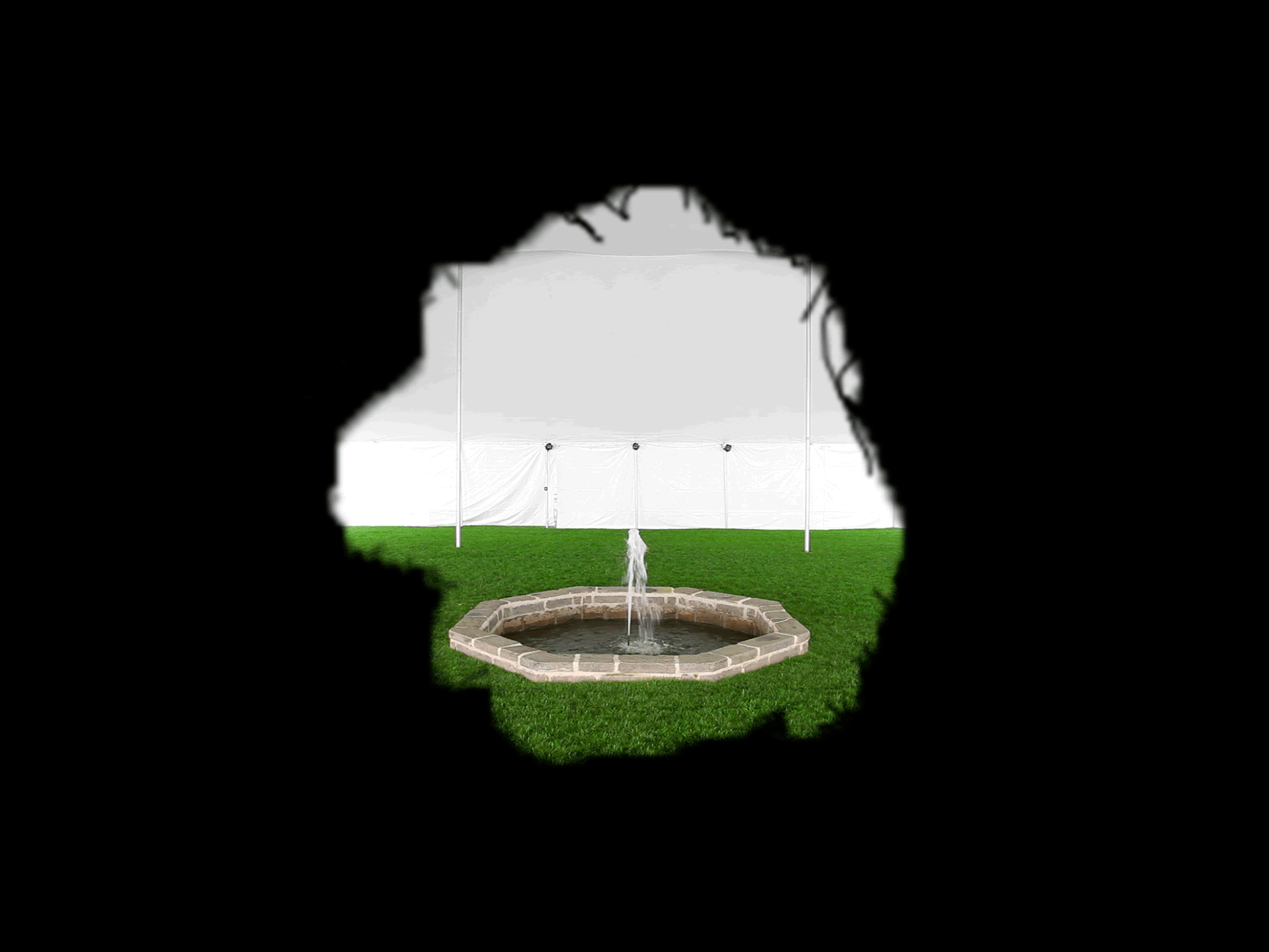 Idleness (Field Well) 2012 36 x 34 ¾ x 78 in. hollow-core doors, wood, paint, acrylic, fabric, computer, animated .gif file
