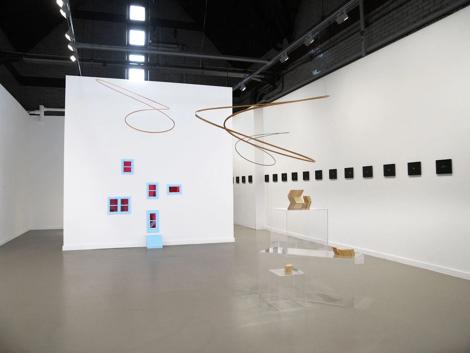 House 2008 144 x 48 x 144 in. foam insulation and existing wall Promise (courtesy of New Money) $ 2008 91 ¼ x 3 x 16 in. neon sign Installation view, A Closer Look 7 , Arcadia University Art Gallery, Glenside, PA, 2008