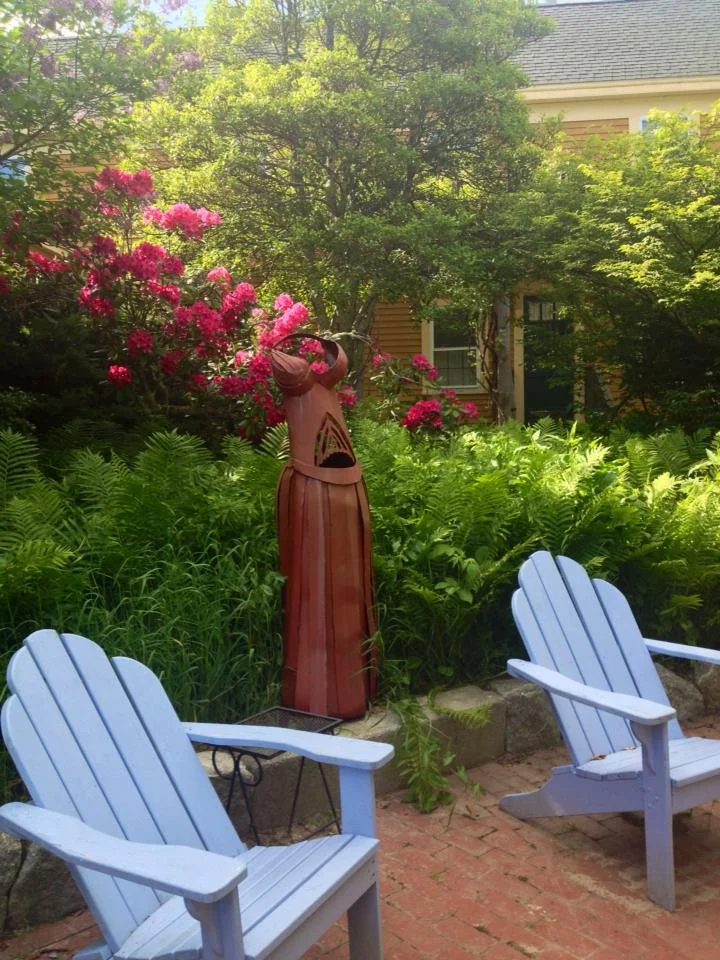 Sculpture in the sitting garden