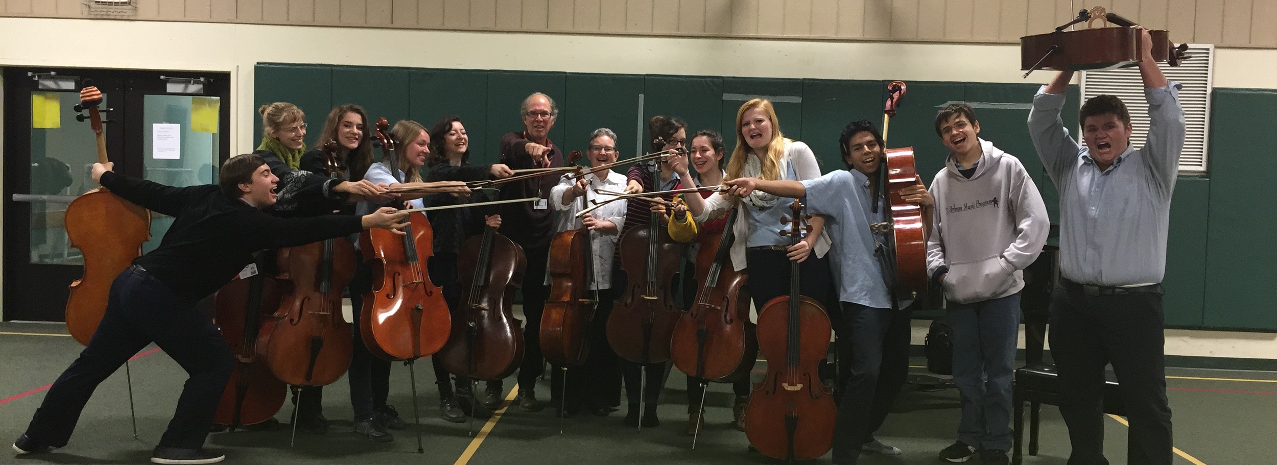 With the wonderful cello studio of Chris Campbell at the Interlochen Arts Academy