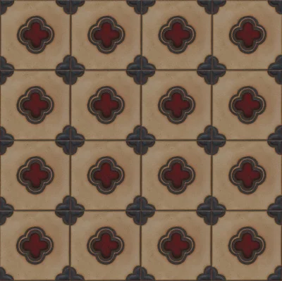 5-Clover deco in Dafi Color Palette - Repeat
