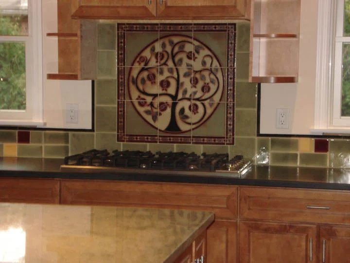 Custom Pomegranate Tree Mural
