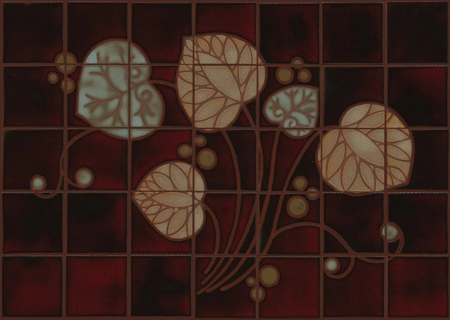 Custom Fan Leaf Mural