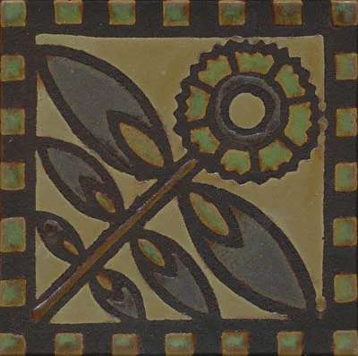 Thistle Deco Belem Color Palette - black line Available in 6x6 and 8x8 with or without notched border
