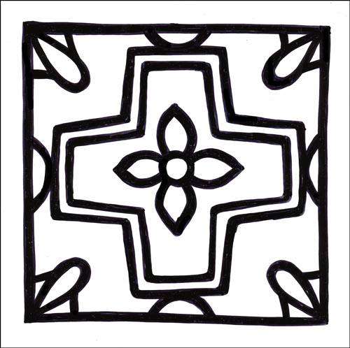 ROMANIAN DECO - in 6x6 + 8x8 - comes with or without notches