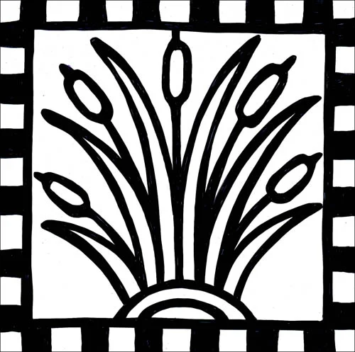 CATTAIL DECO - in 6x6 + 8x8 - comes with or without notches