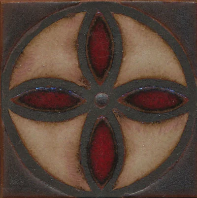 Japan Deco 4x4 DAFI color palette: limestone, persian pink (not in this deco), black fig, sangria