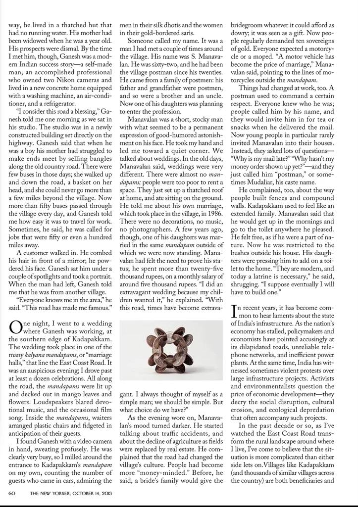 New Yorker Magazine, October 14th, 2013