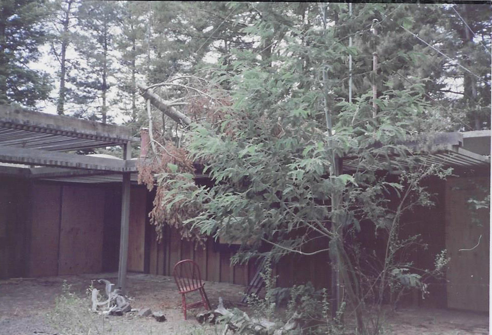The main house when it was discovered in 1990