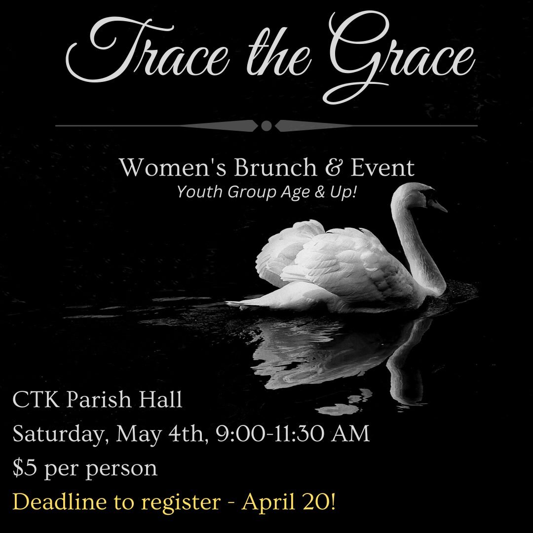 Register for our upcoming women's event --&gt; Trace the Grace --&gt; via our newsletter or the link below. Three Women of CTK will be sharing their stories of God's faithfulness. We will enjoy a catered brunch, fellowship, and music.

https://christ