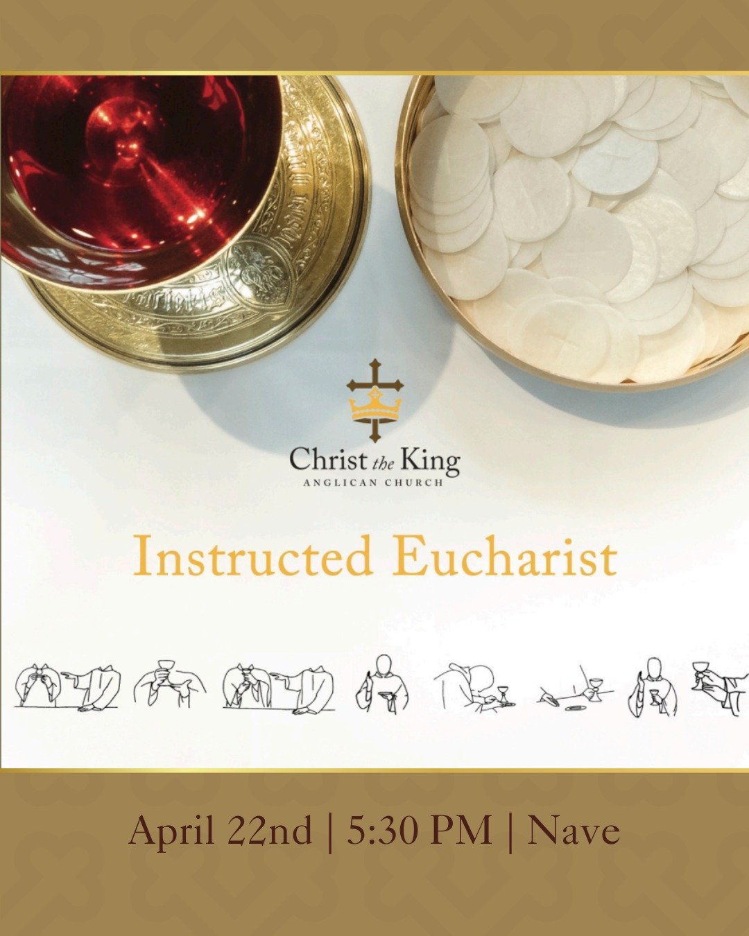 Come, learn why Anglicans worship the way we do! 5:30-7:00 PM in the Nave. All ages welcome.