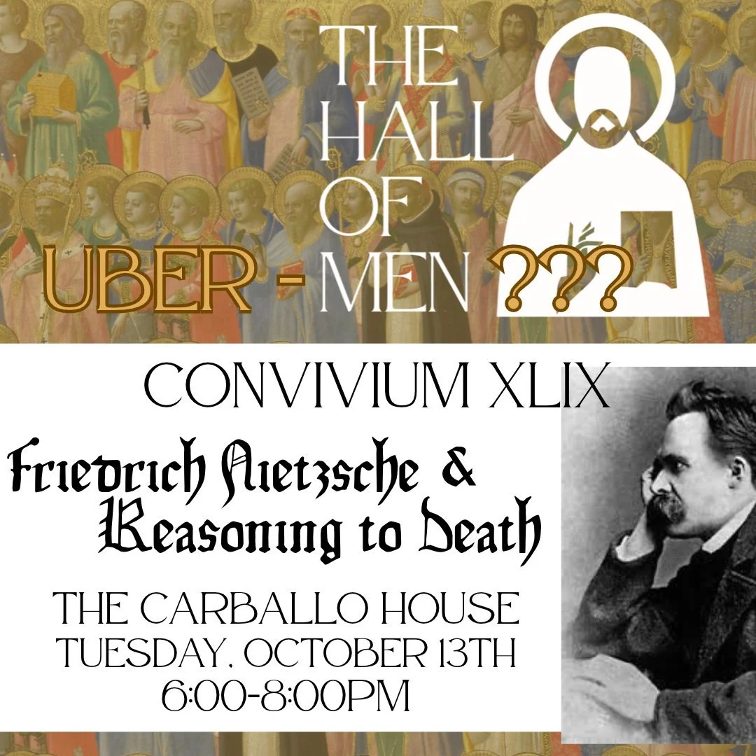 This month's Hall of Men - reach out to Fr Zack for location details.