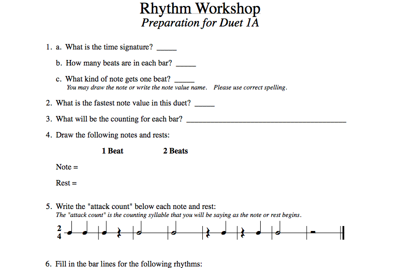 RW Prep pages follow one format