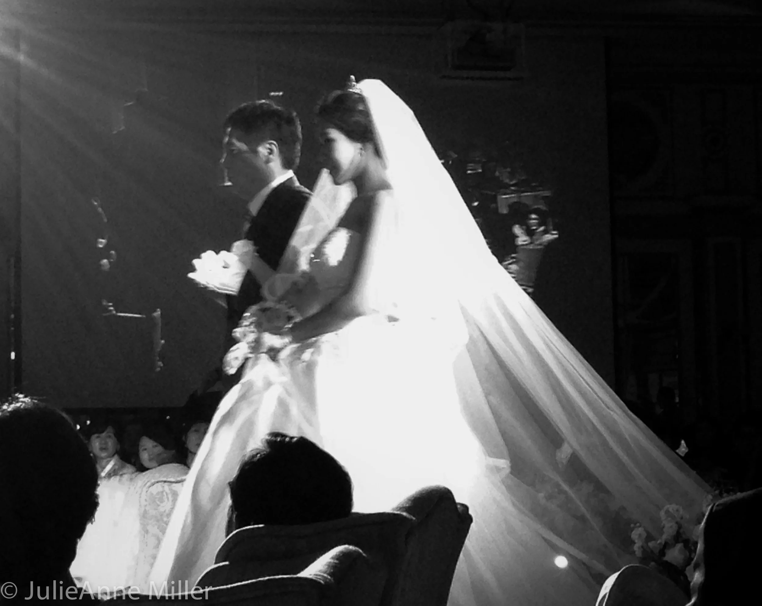Korean bride enters