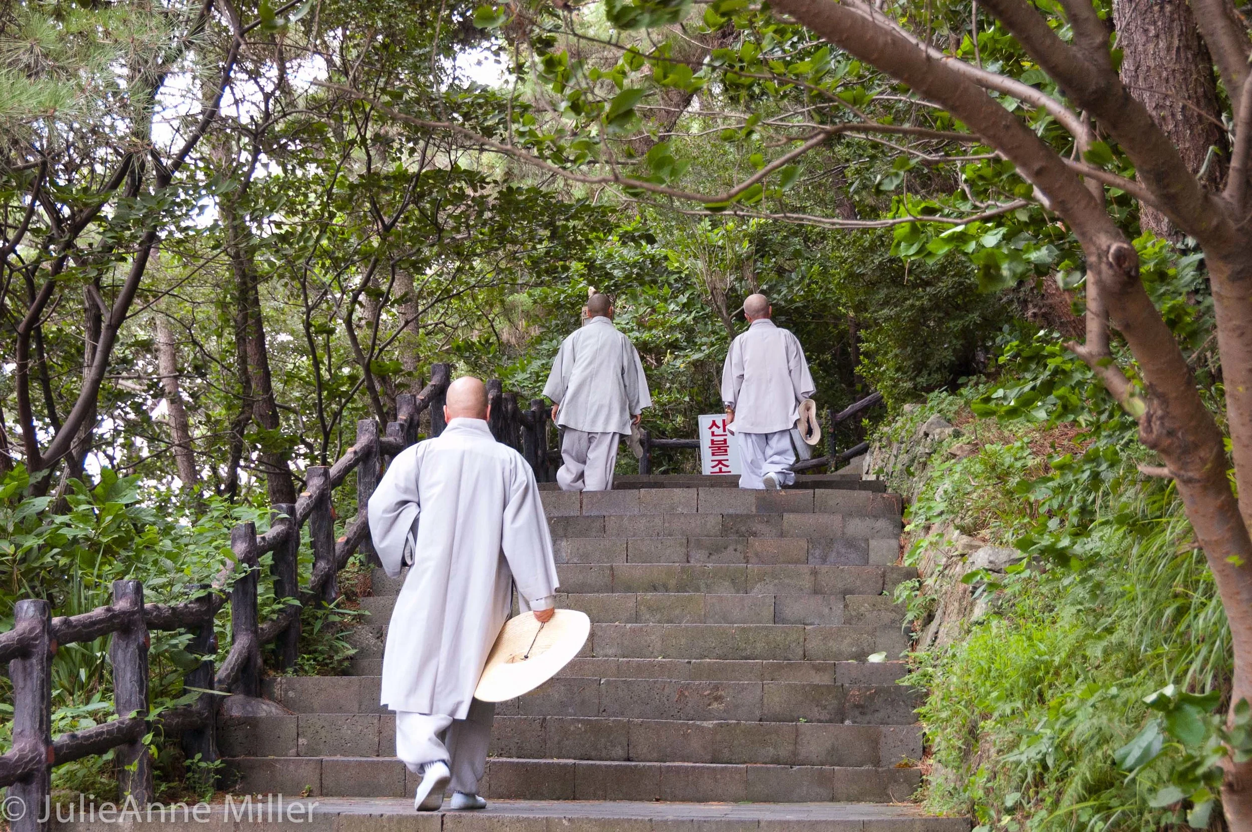 Monks at Sanbang Temple