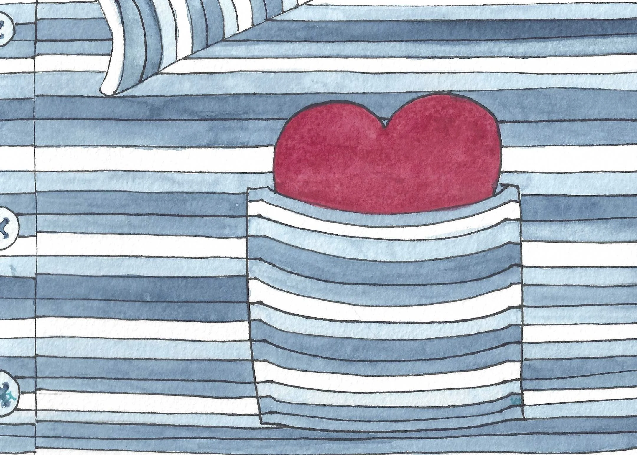  Stripey Polo Heart 