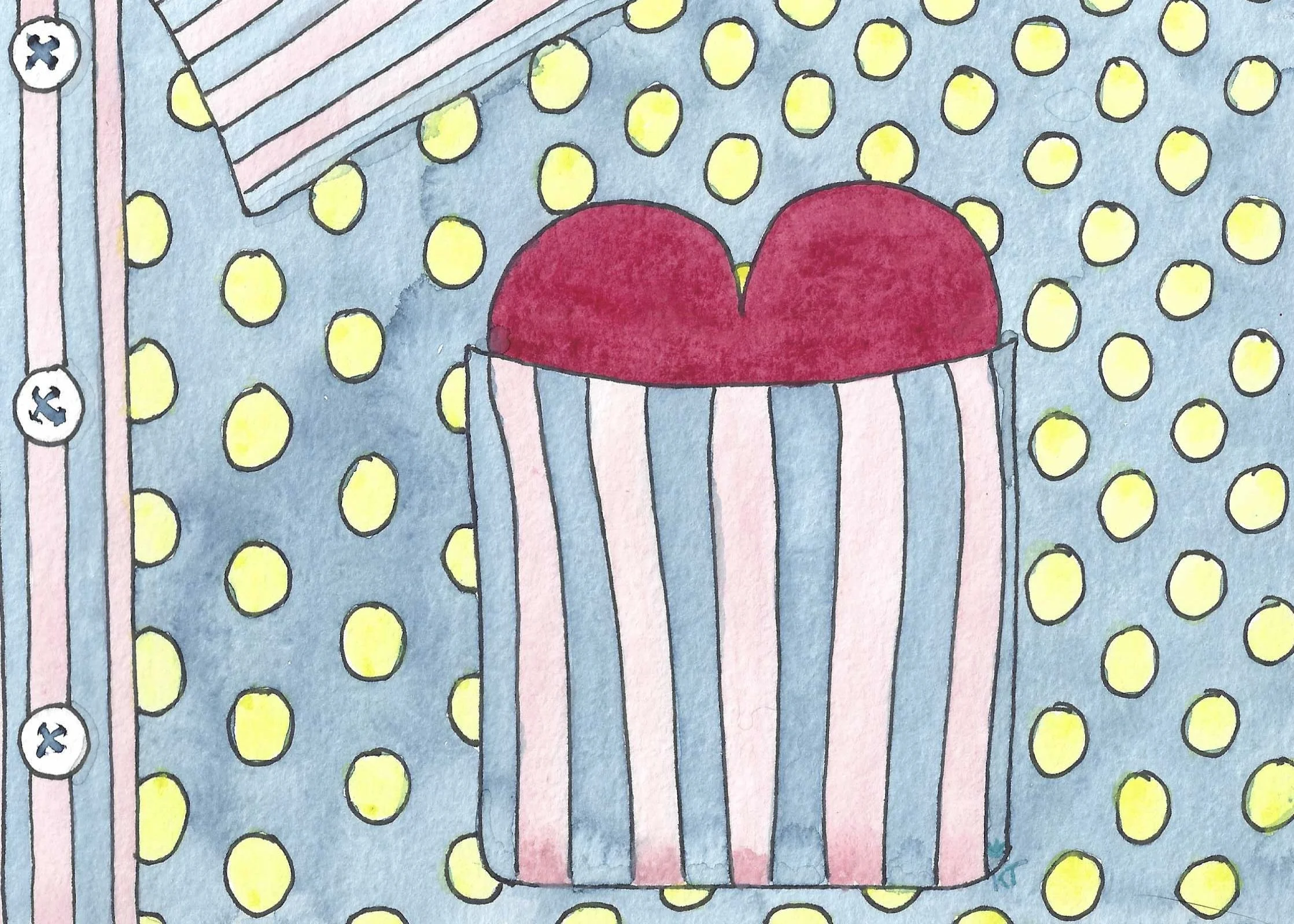  Polkadot Pajama Heart 