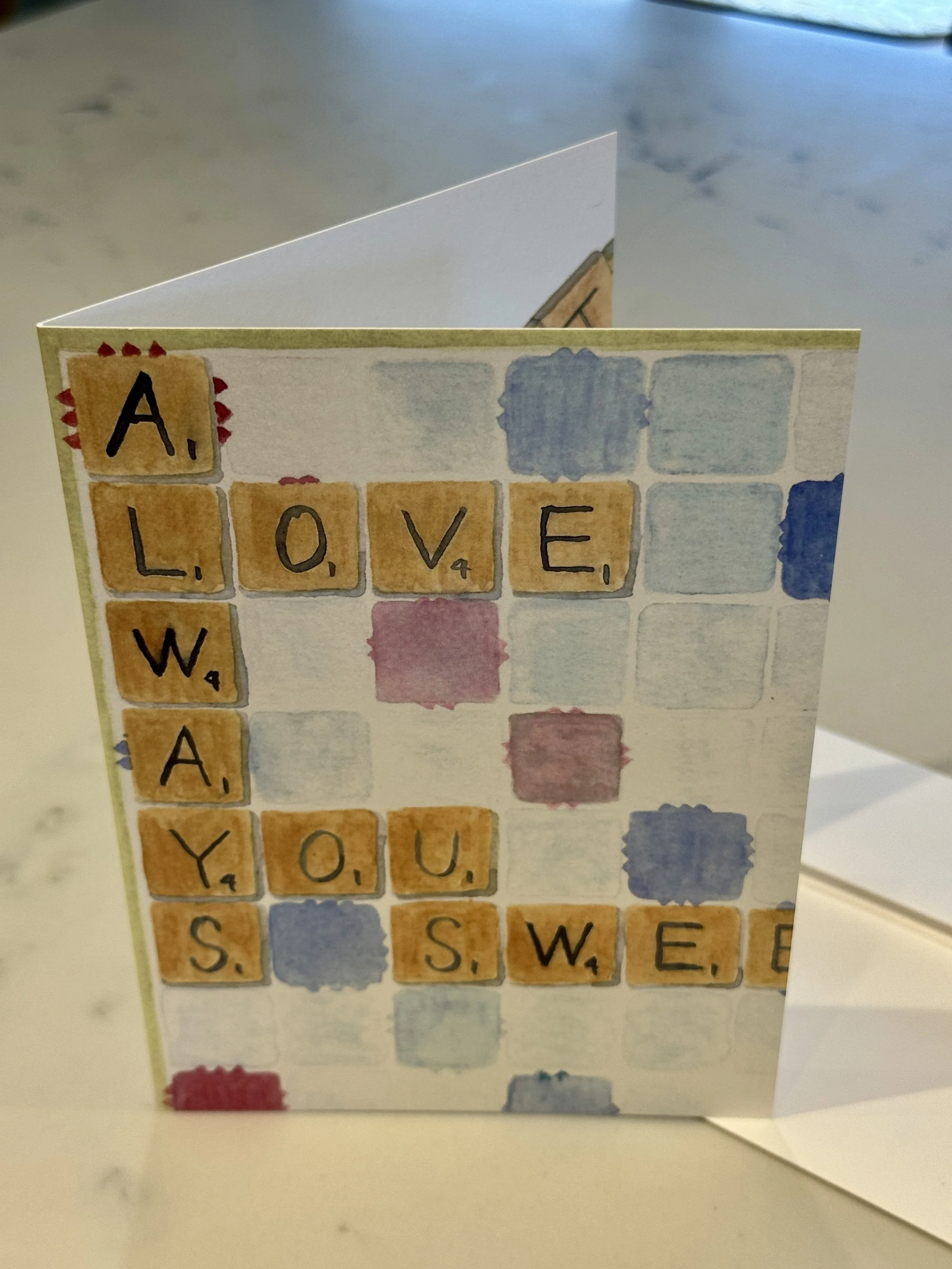  Always Love You, 5” x 7” card 