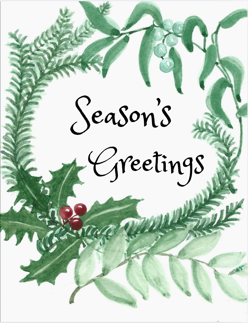  Season’s Greeting Wreath 