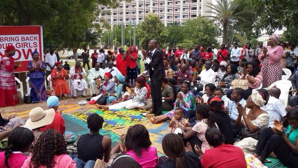 Nigerians continue to stand for the return of their girls.
