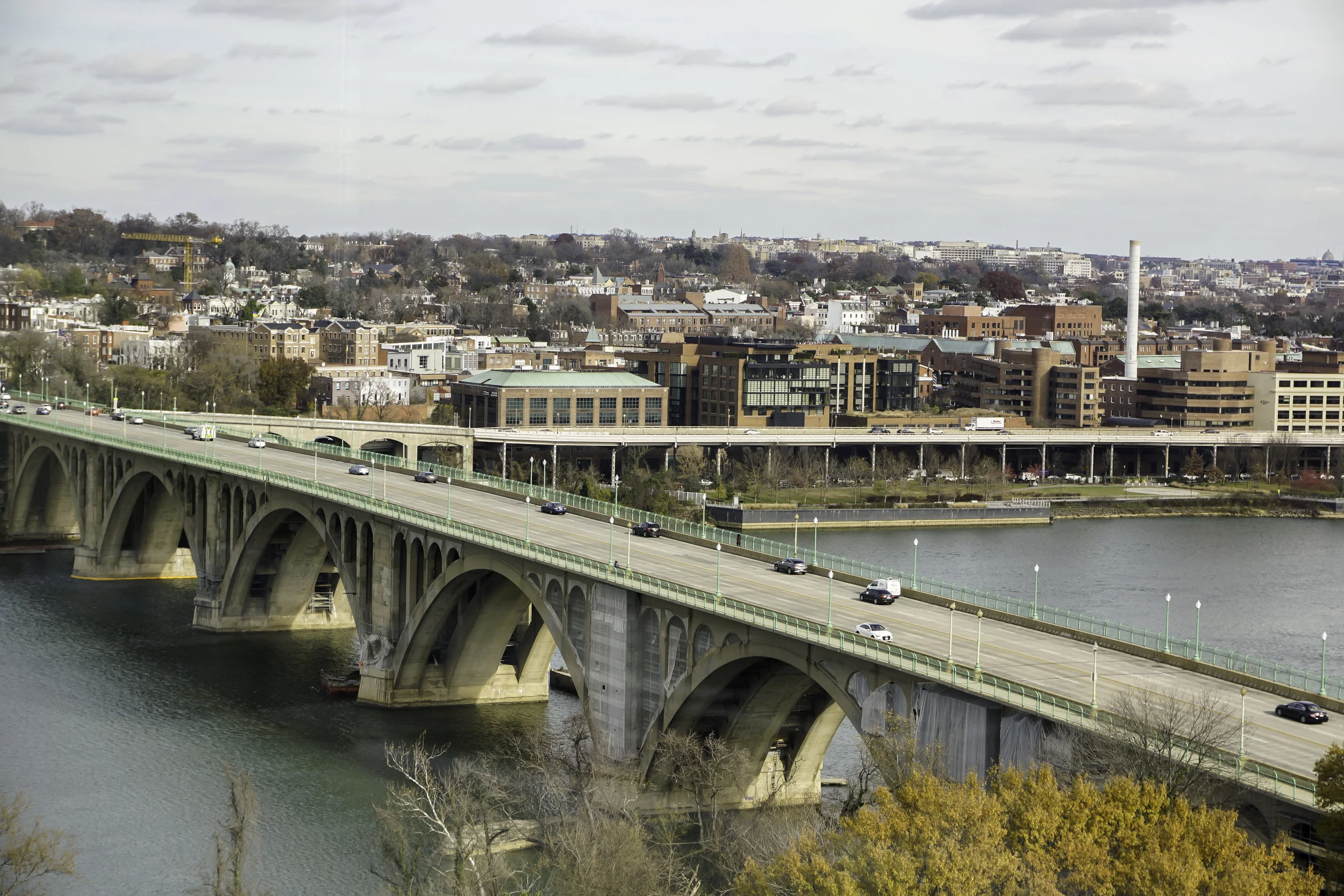View from the Conference Room in the Key Bridge Marriott Hotel