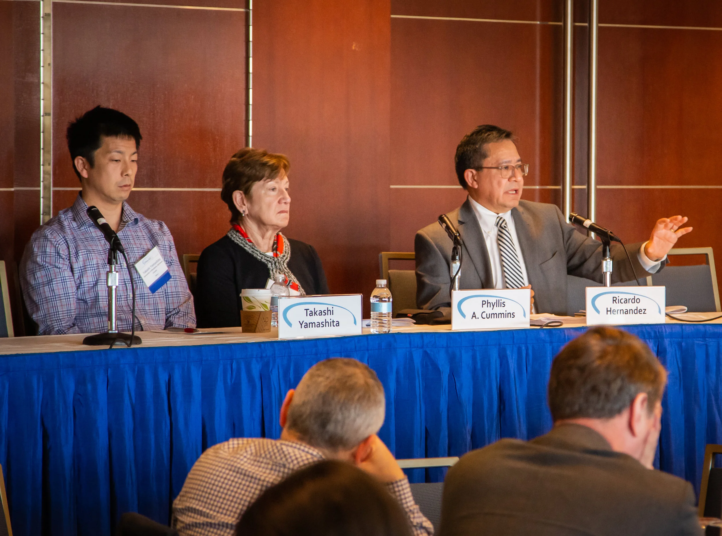 (From left to right) Takashi Yamashita, Phyllis Cummins, Ricardo Hernandez – Session 9