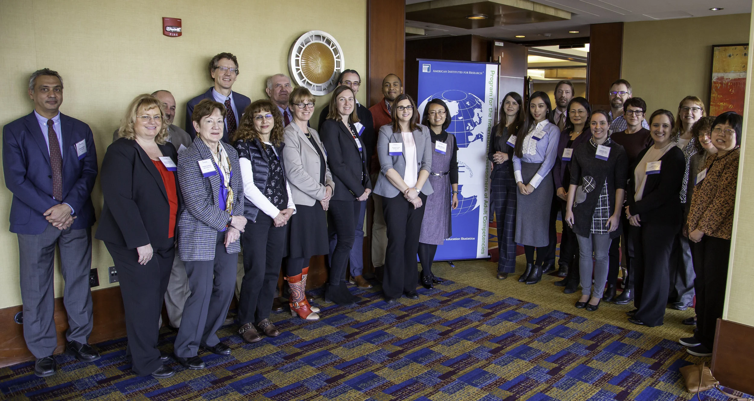 Researchers (from left to right): Anirudh Ruhil, Melissa Gholson, Scott Murray, Phyllis Cummins, Thomas J. Smith, Roofia Galeshi, M Cecil Smith, Anke Grotlüschen, Jill Zarestky, Richard Desjardins, Lionel Smith, Kristyn Frank, Qiwei He, Ruth Delaney, Dandan Liao, Markus Broer, Hong Jiao, Elizabeth Tighe, Tobin Lopes, Iris Feinberg, Leah Saal, Margaret Patterson, Daphne Greenberg, Jinghong Cai