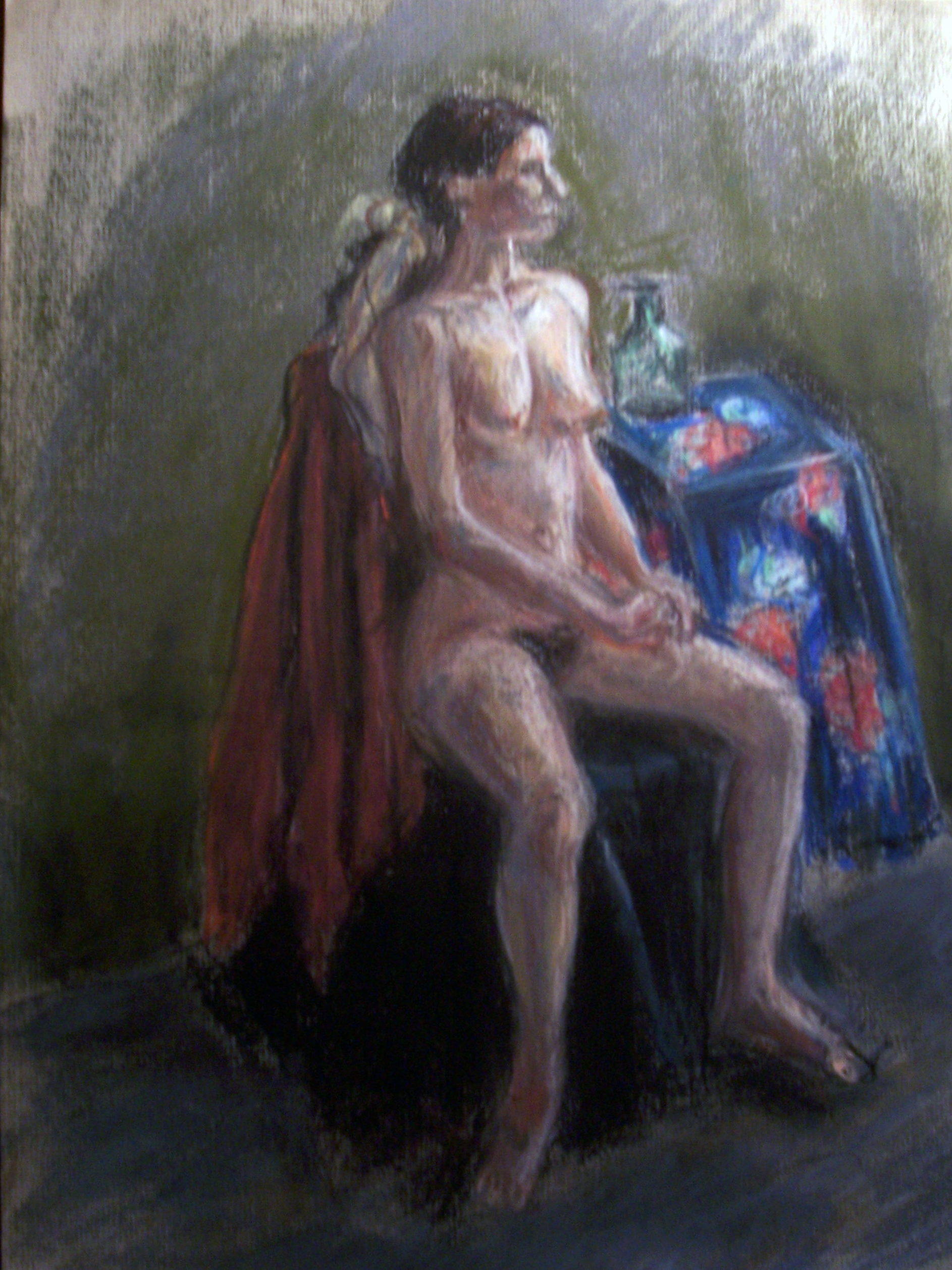 Penny Pastel on paper 9x12"