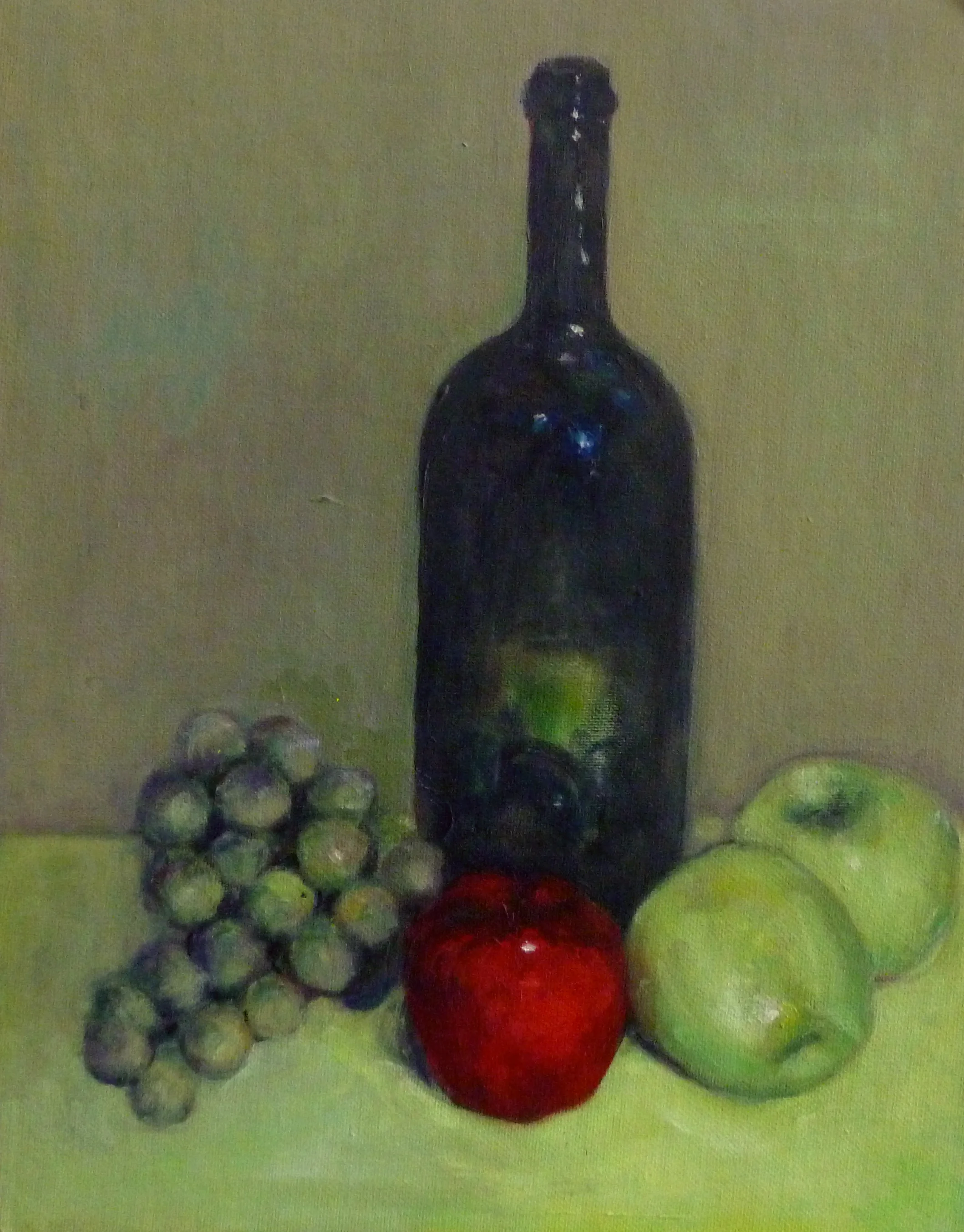 Snow White Oil on Masonite 11x14"