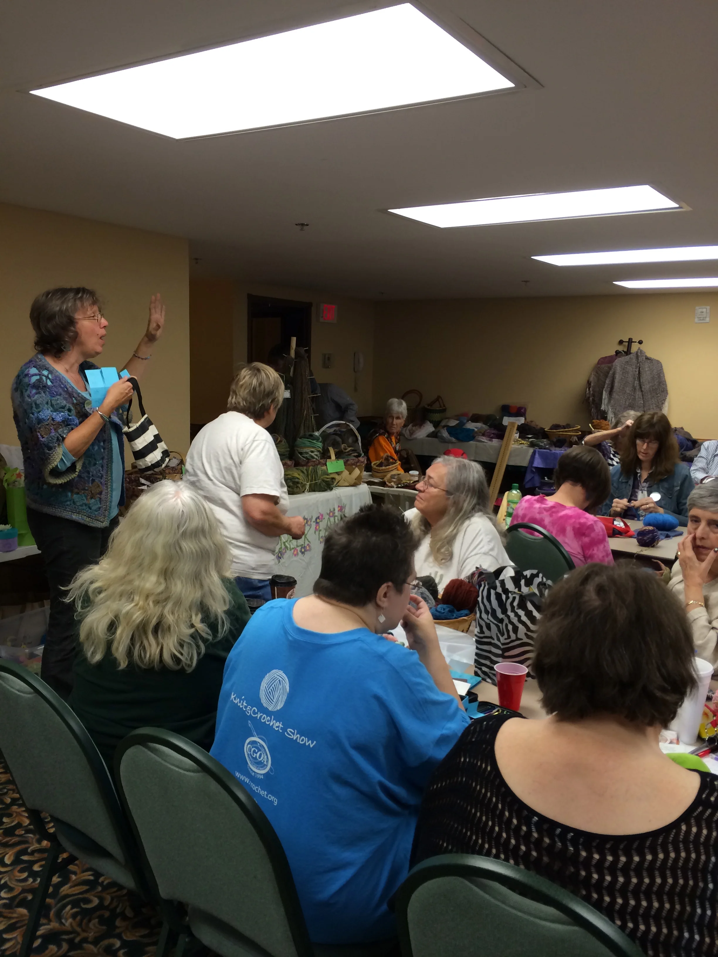 Deb Wrangles the Crowd