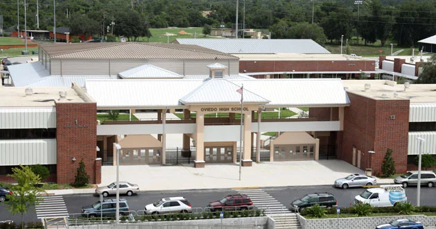 the updated structure that houses our top performing students and staff. We give the triple A experience at Oviedo High.... Arts, Athletics, and Academics!