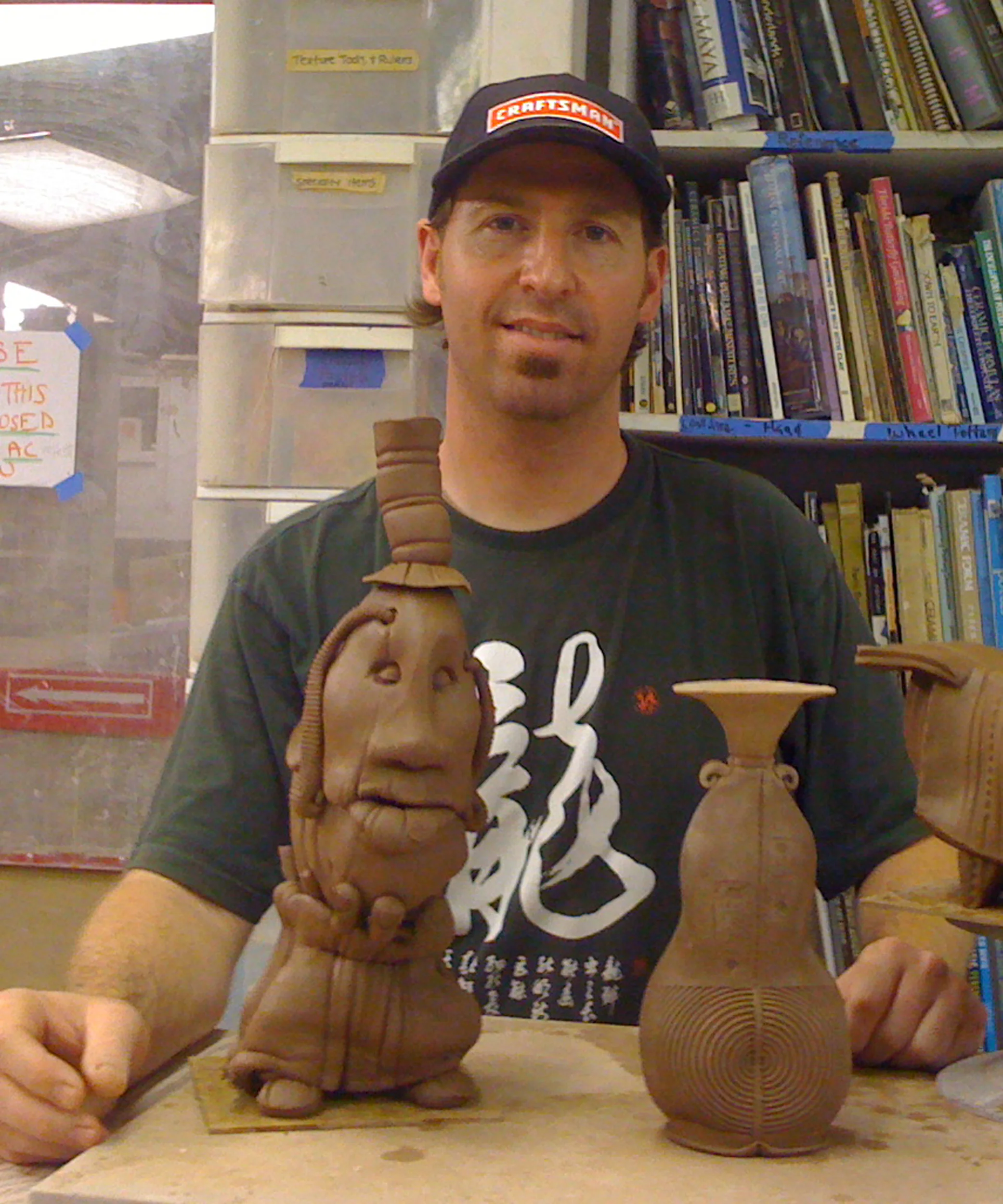 Image taken after his 2012 Hand-building workshop at the Artistic Hand.