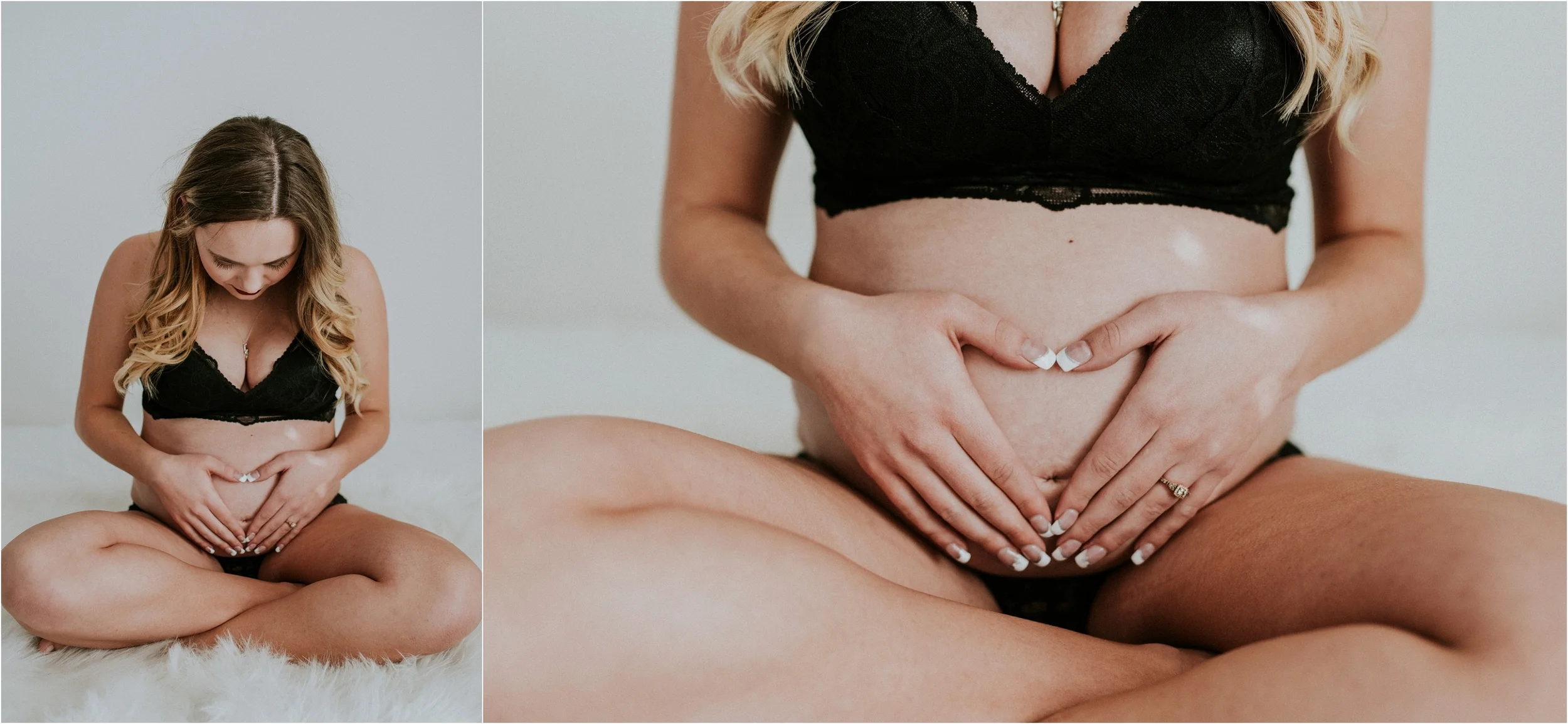 Boise Boudoir Photographer Boudoir By Kayla Makayla Madden Photography Maternity Boudoir Boise Idaho Maternity Photographer Baby Bump Heart Hands Maternity Session Posing Ideas