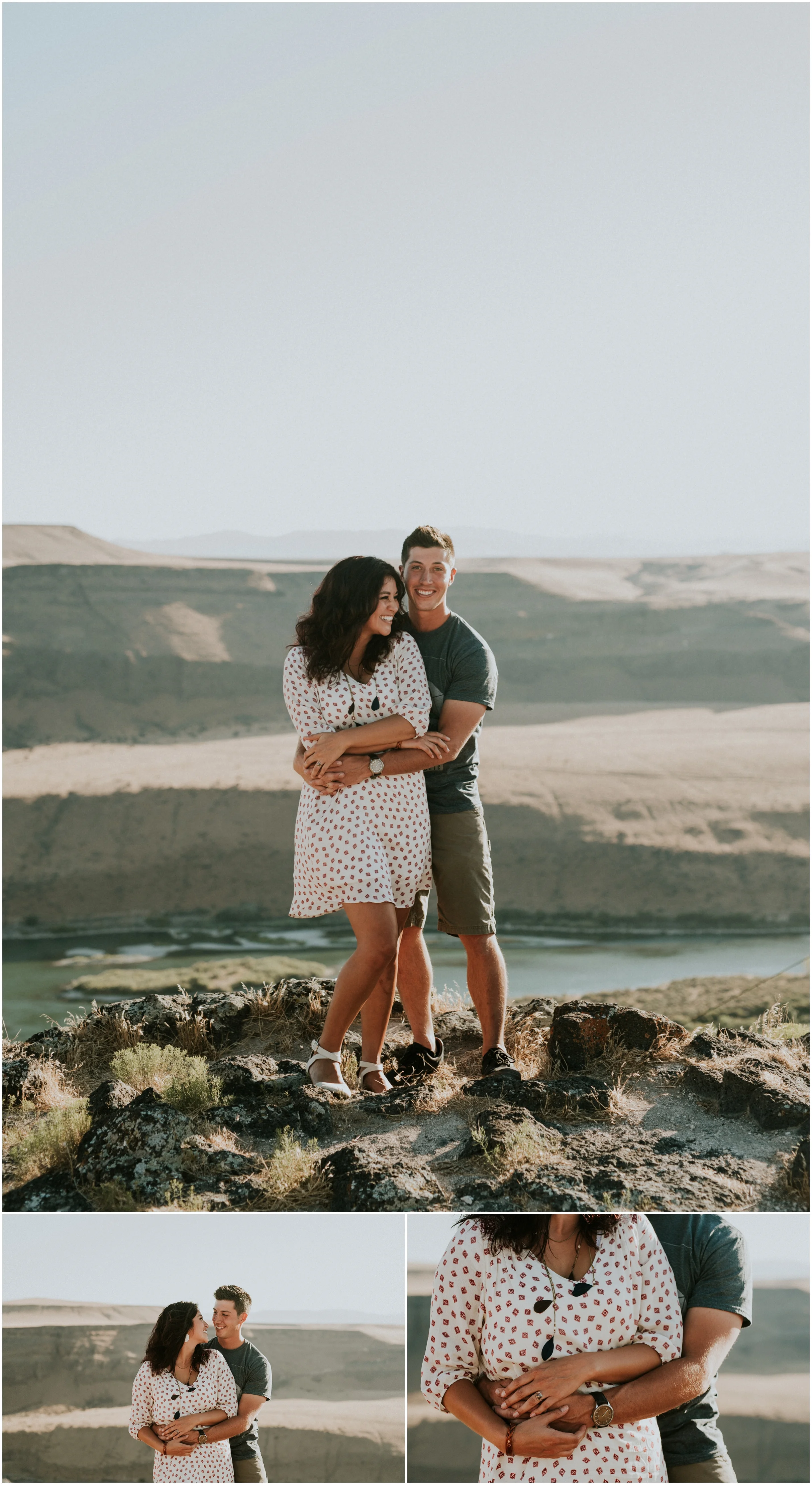 boise idaho engagement couples photographer love desert sunset session marriage