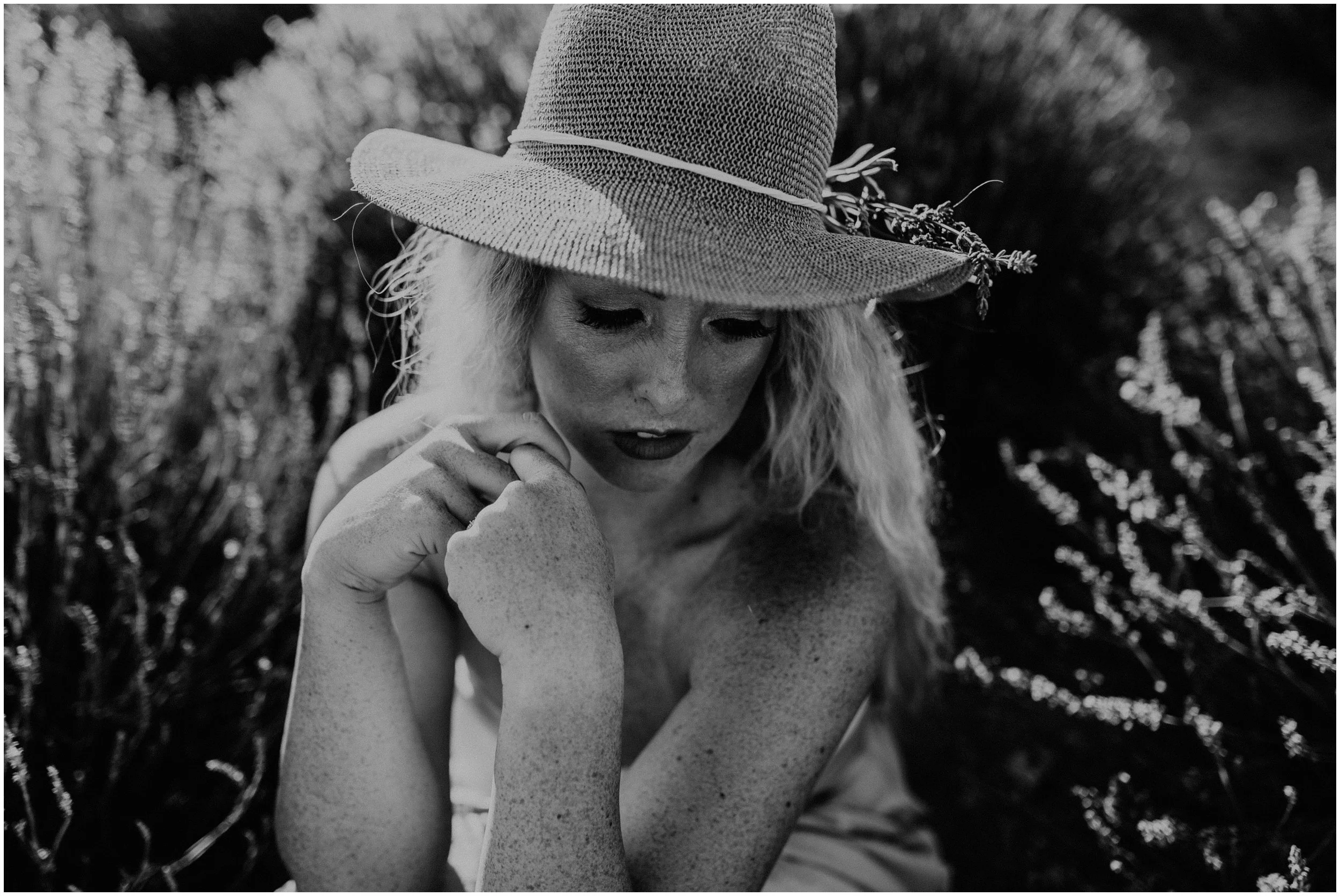 Makayla Madden Photography Boise Idaho Senior Boudoir Wedding Photographer Kuna Idaho Lavender Field Merchant Portrait Session Dreamy Golden Hour