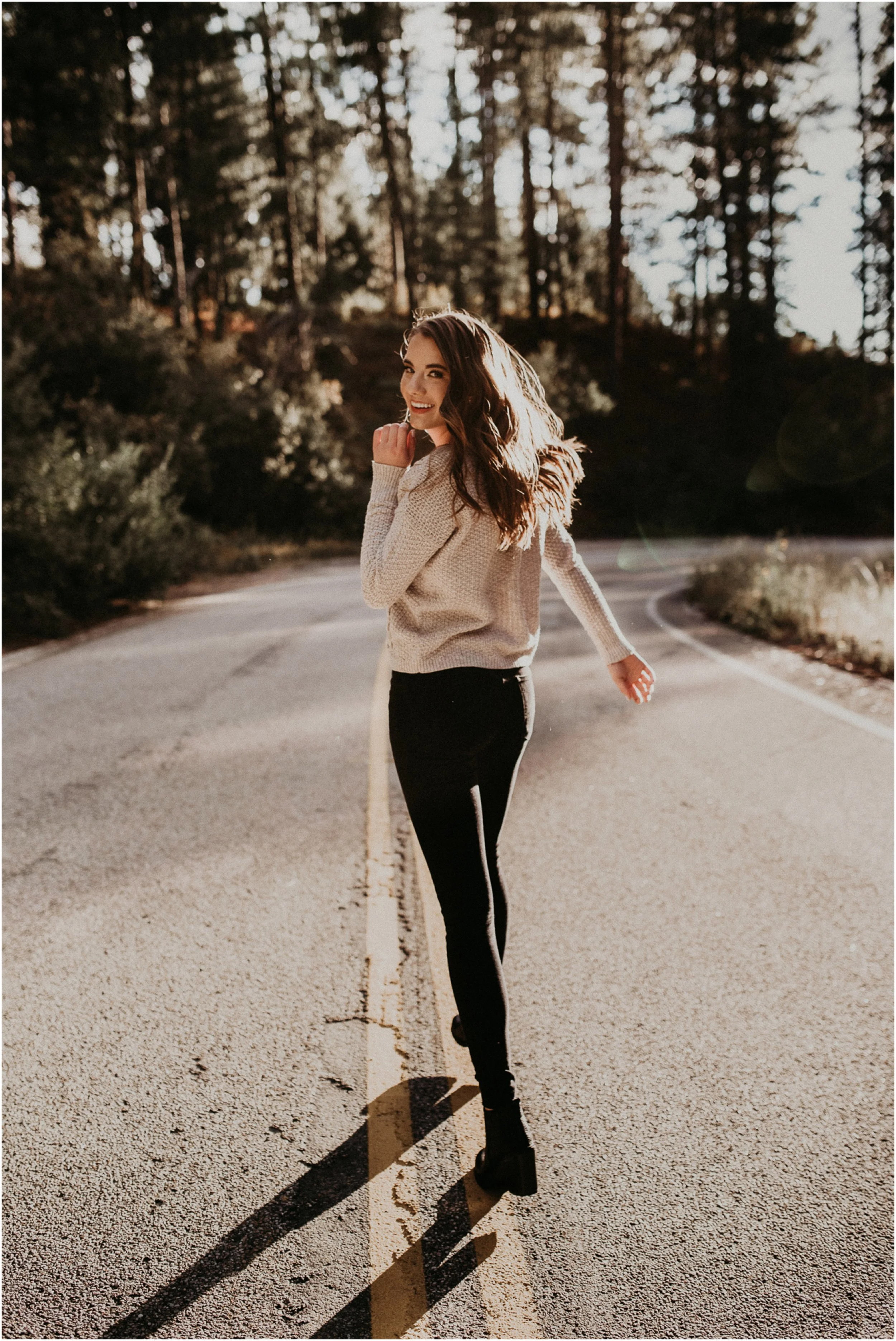 Boise Senior Photographer Makayla Madden Photography Bogus Basin Senior Girl Boise Mountains Adventure Running Travel