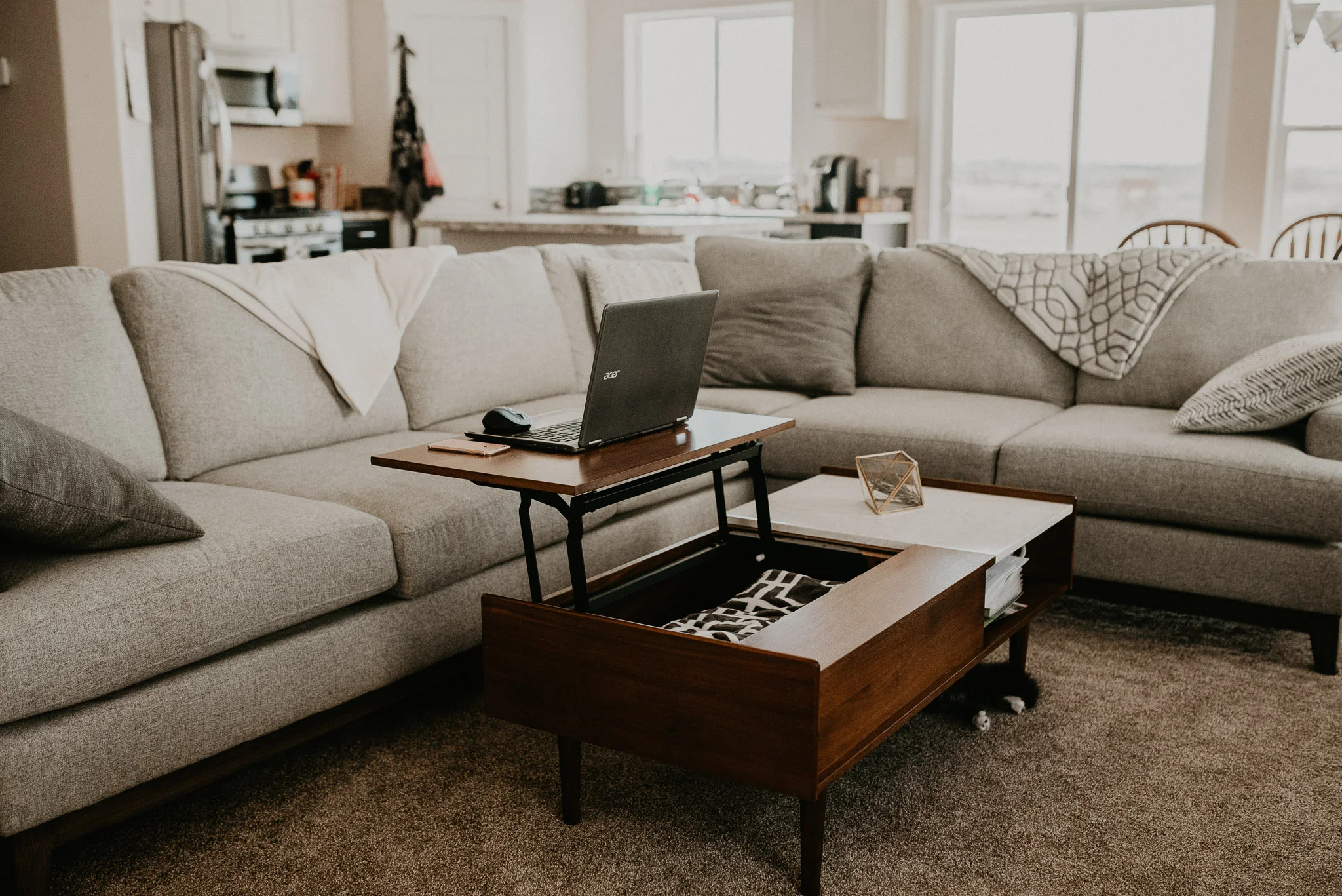 Boise Boudoir Photographer Boise Senior Photographer Makayla Madden Photography Mid Century Modern Living Room Decor Ideas Target West Elm Coffee Table