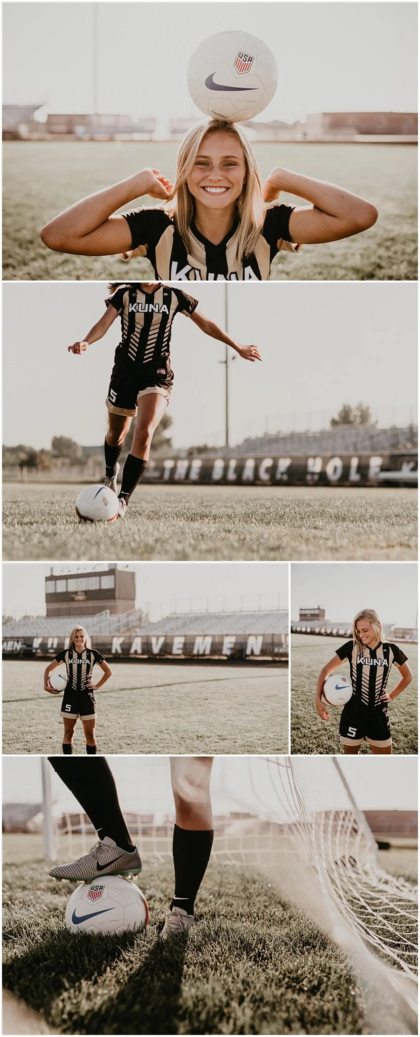 Boise senior photographer kuna high school soccer class of 2018 brooke ray senior pictures summer sports fun laughter Kuna Brooke Ray