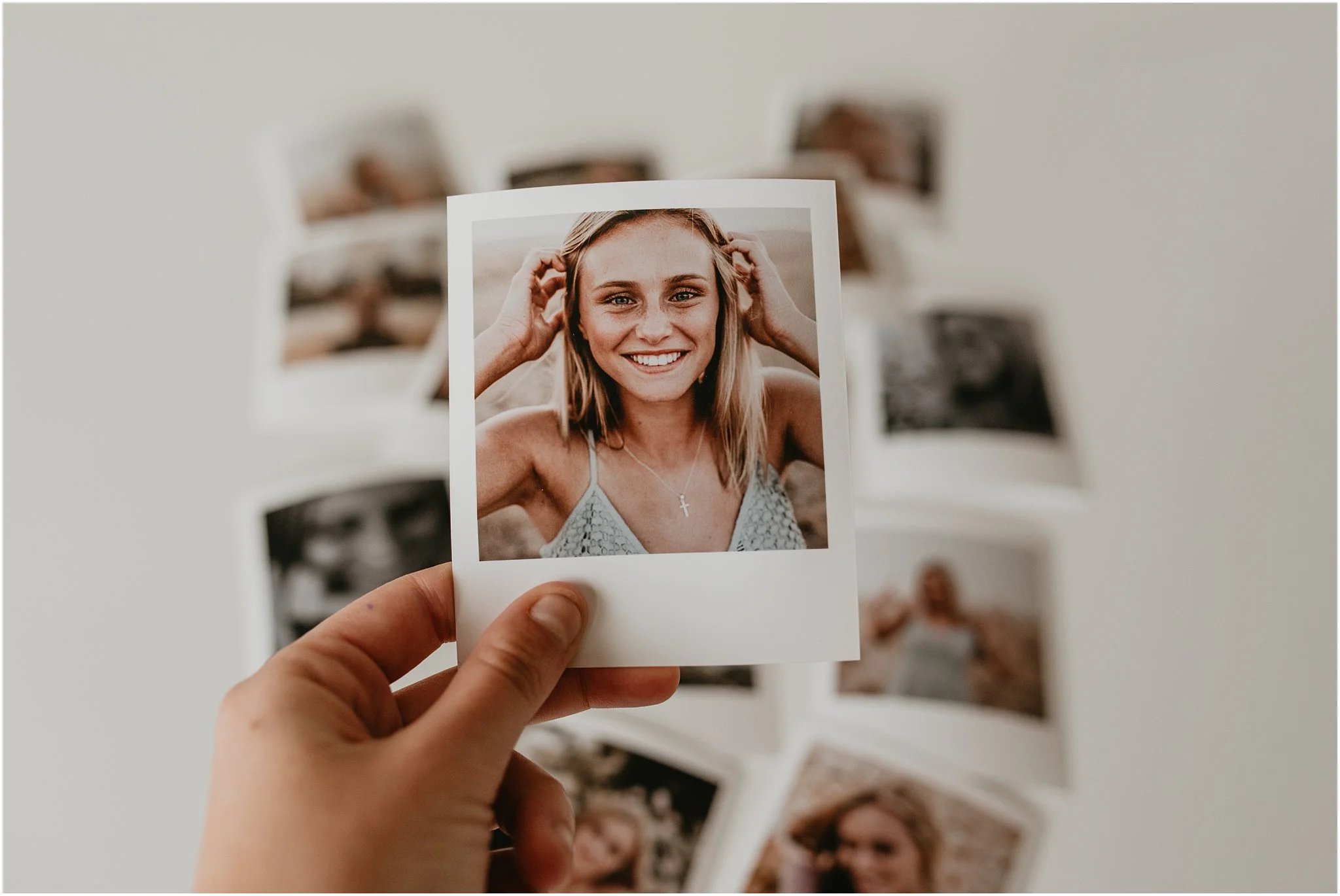 Boise Senior Photographer Makayla Madden Photography Meridian Senior Photographer Polaroids Fun Senior Pics Ideas Polaroid Prints Summer Senior Session Idaho