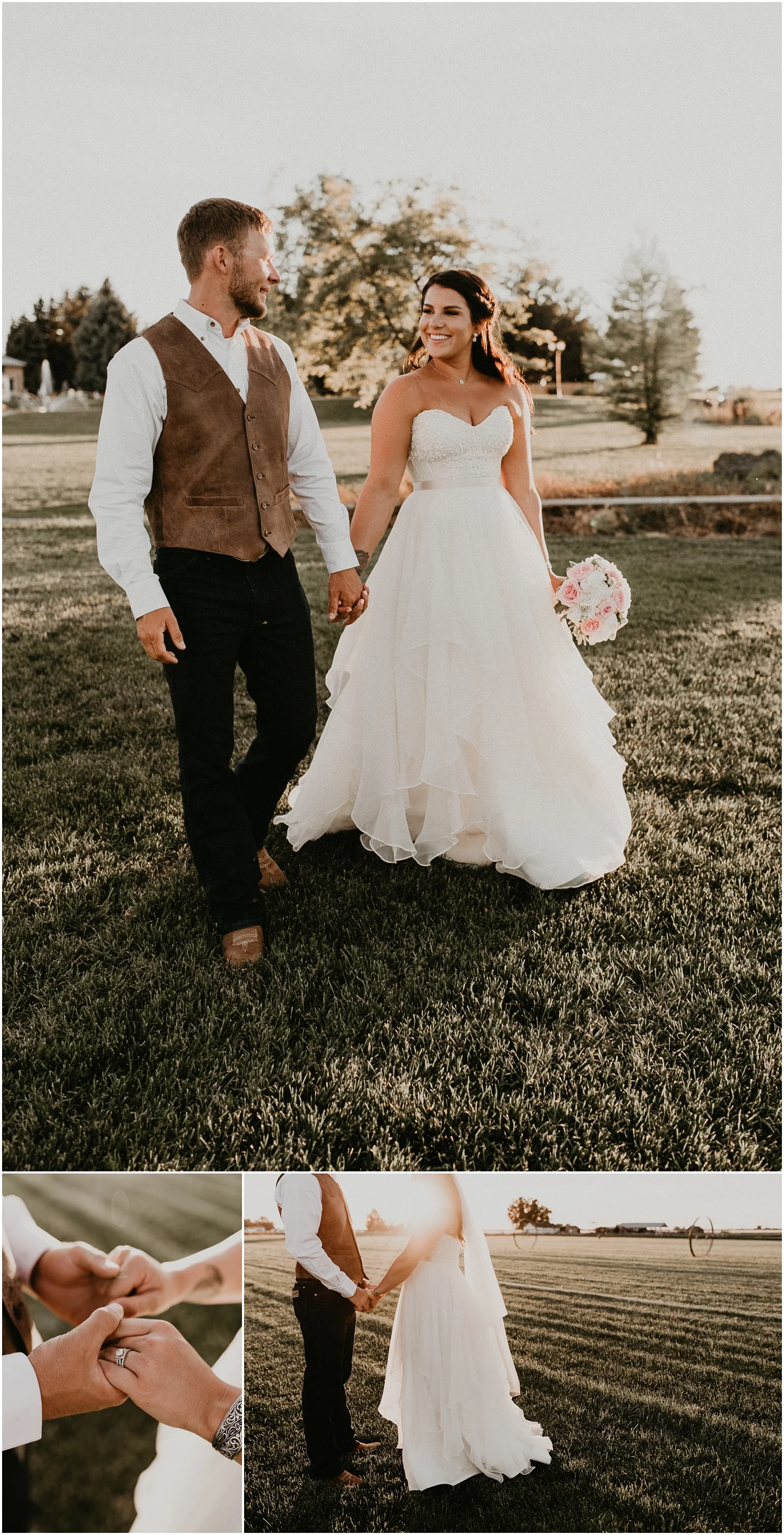 Boise Wedding Boise Senior Photographer Makayla Madden Photography Still Water Hollow Boise Wedding Venue Country Chic Rustic Bride and Groom Idaho Bride Summer Wedding Ideas Bridal Portraits Idaho