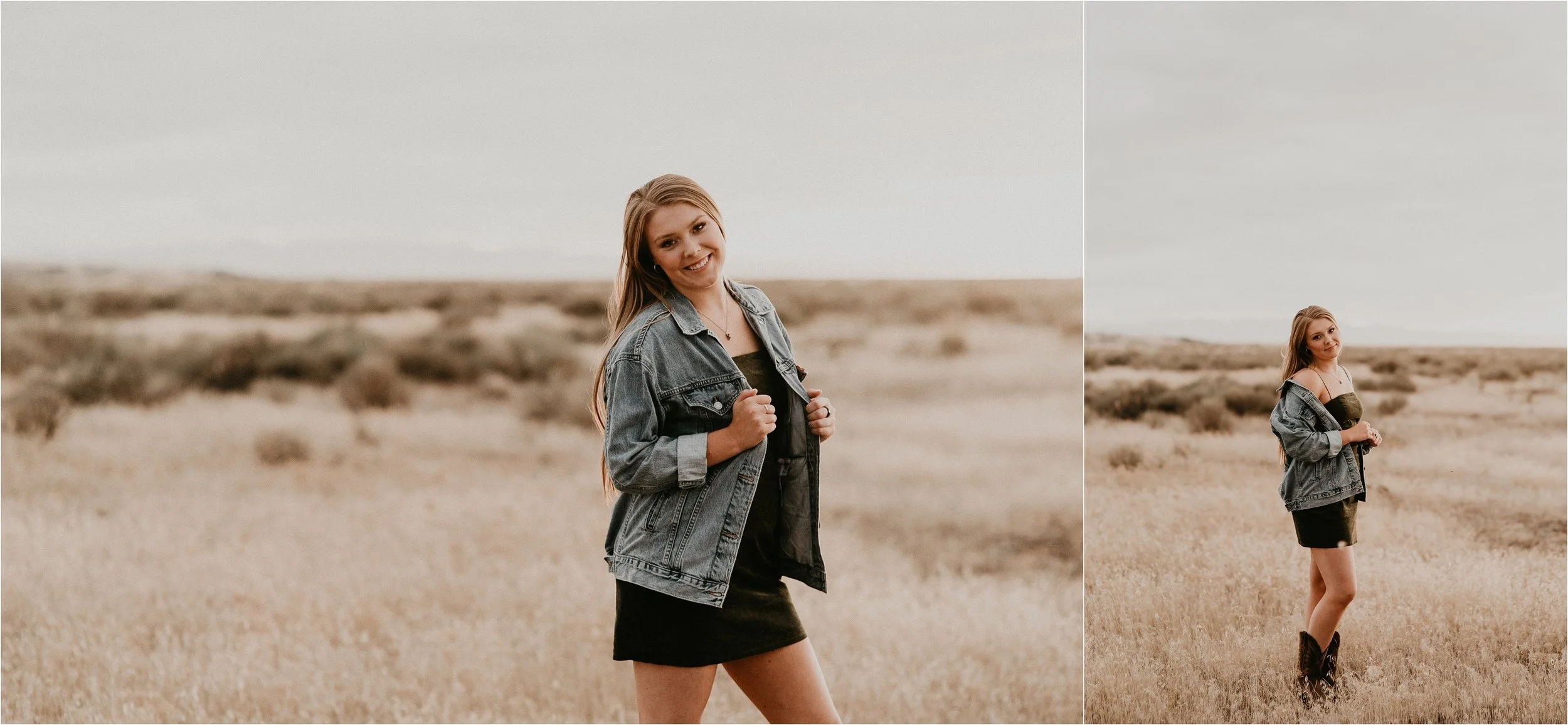 Boise Senior Photographer Makayla Madden Photography Boise Foothills Country Rustic Senior Pictures Senior Girl Outfit Inspiration Idaho Senior Photography