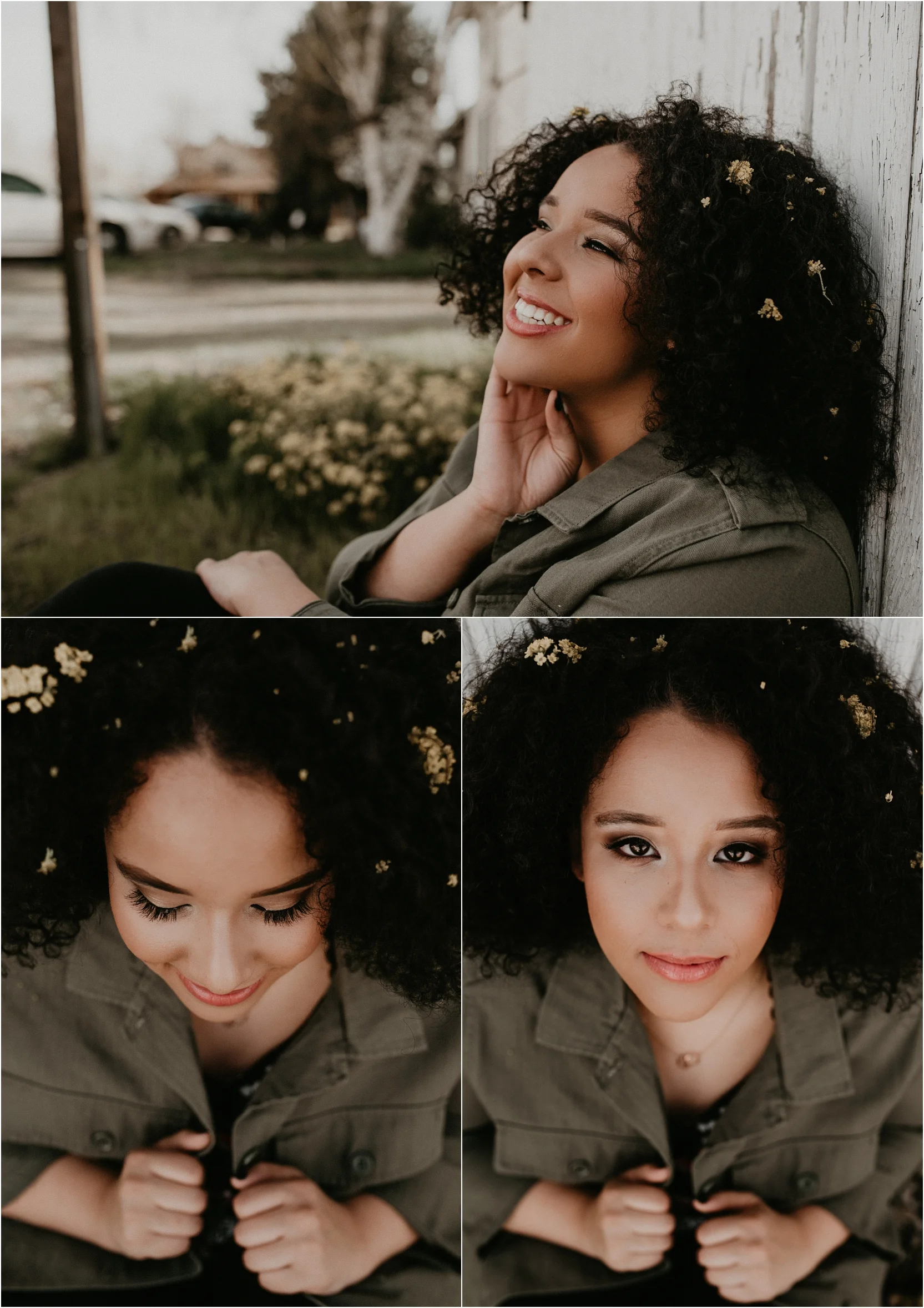 Boise Senior Photographer Makayla Madden Photography Eagle Idaho Spring Senior Pictures Guitar Senior Session Fun Unique Meridian Senior Pictures Flowers Hair
