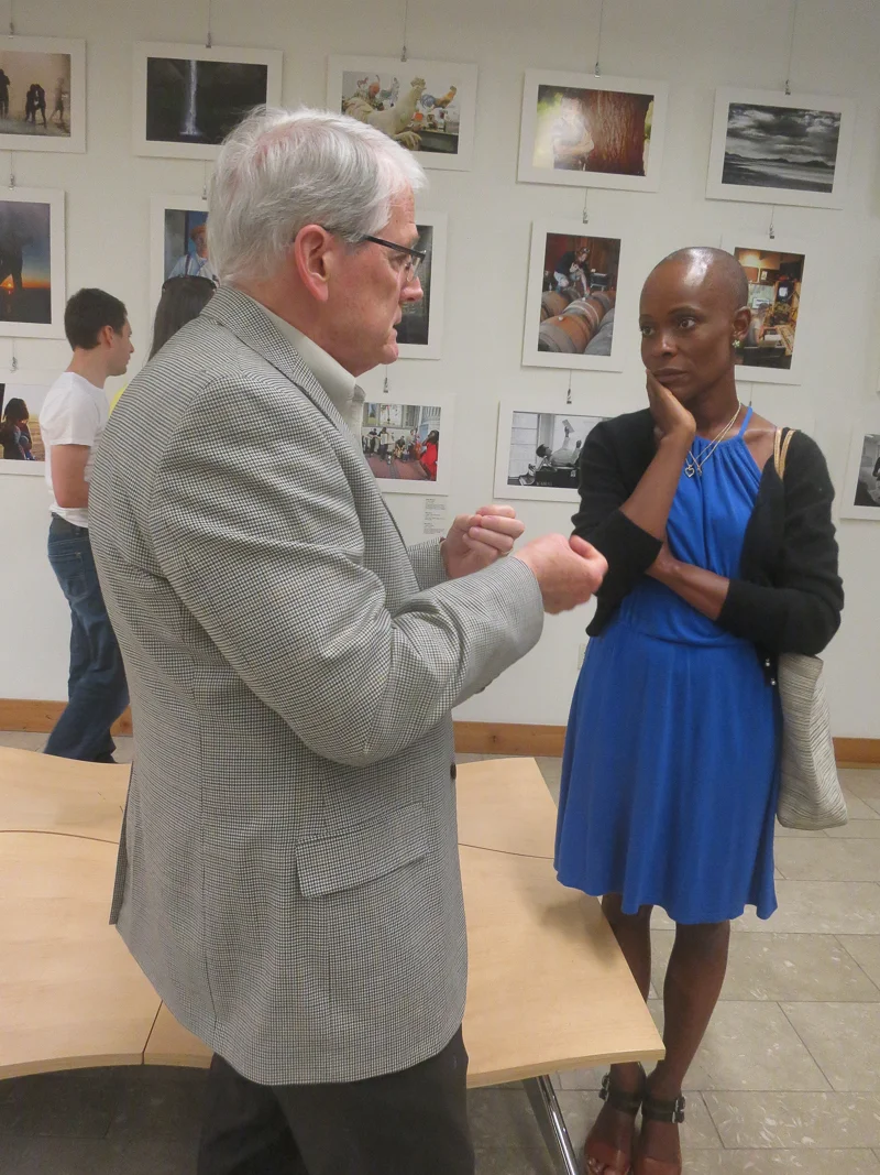 Guests mingle at our opening night on July 3rd.