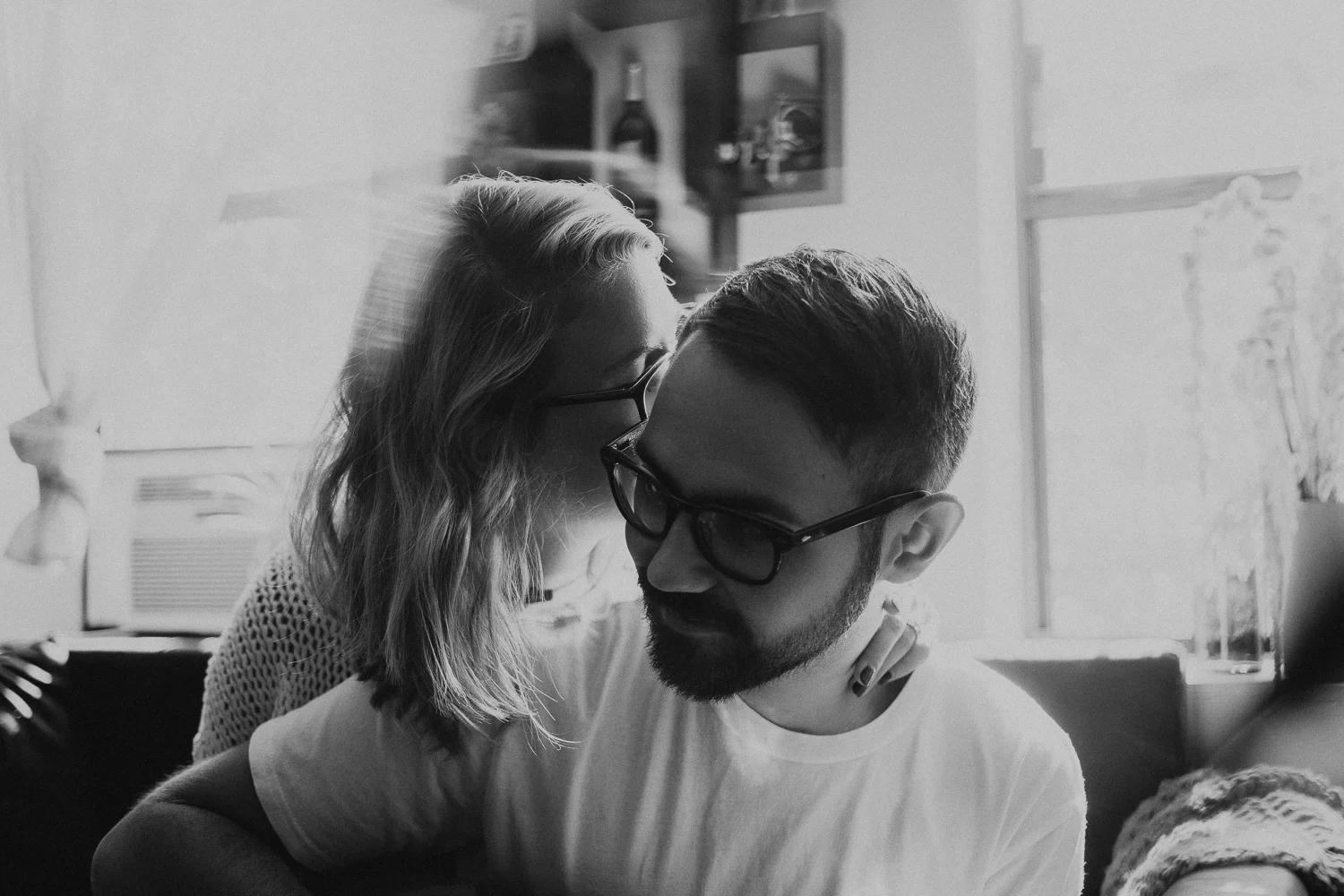 Indoor Couple Session in Brooklyn, NY | Lu + Ricky
