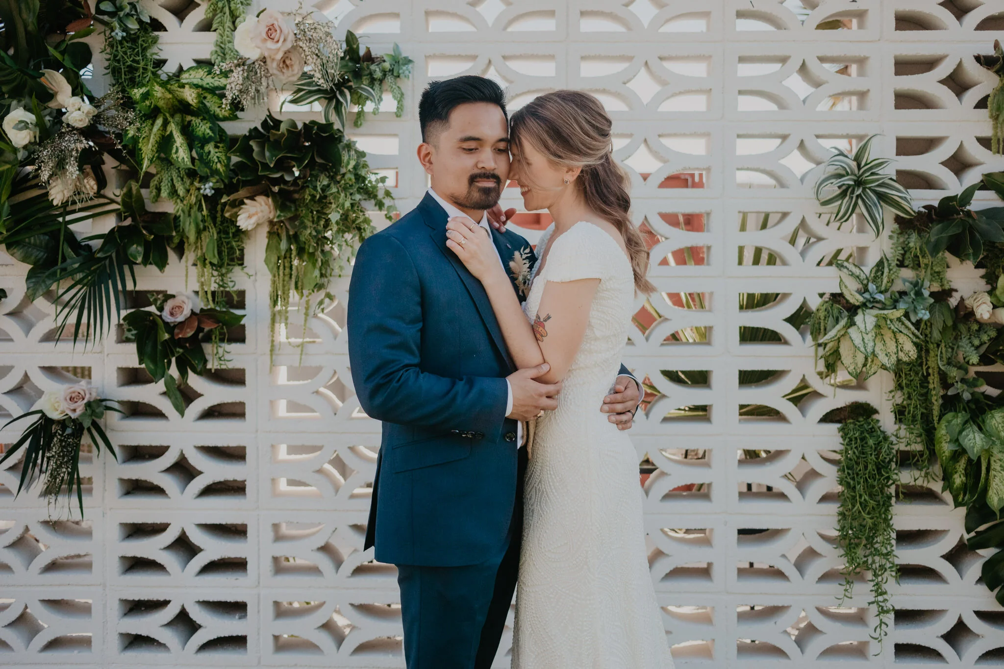 Tropical Wedding in Desert Hot Springs, CA | Sandi + Josh