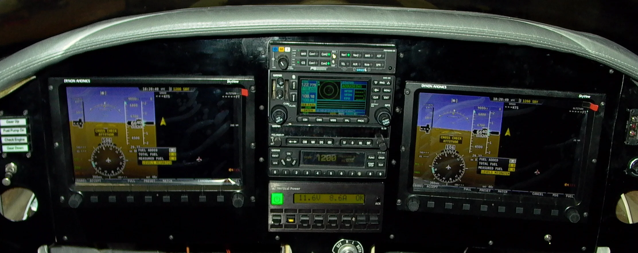A new Skyview dual screen system with PFD and MFD integrated with a Garmin stack provide powerful capabilities to an already very capable airframe.